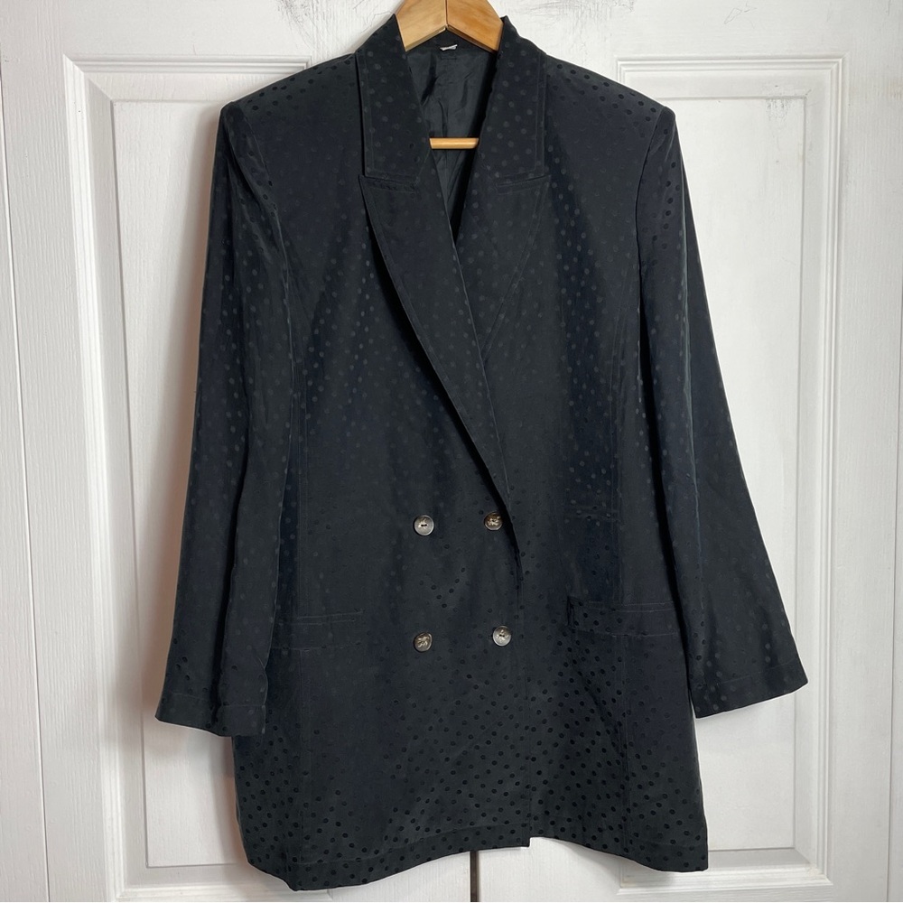 SILK Dotted Blazer 90s Scandi Girl